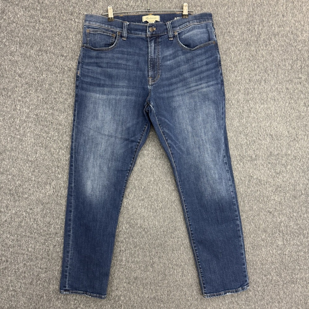 Madewell Athletic Slim CoolMax Jeans Men's 38x32 Blue Stretch Denim
